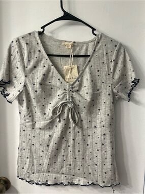Hem & Thread Pajama Top